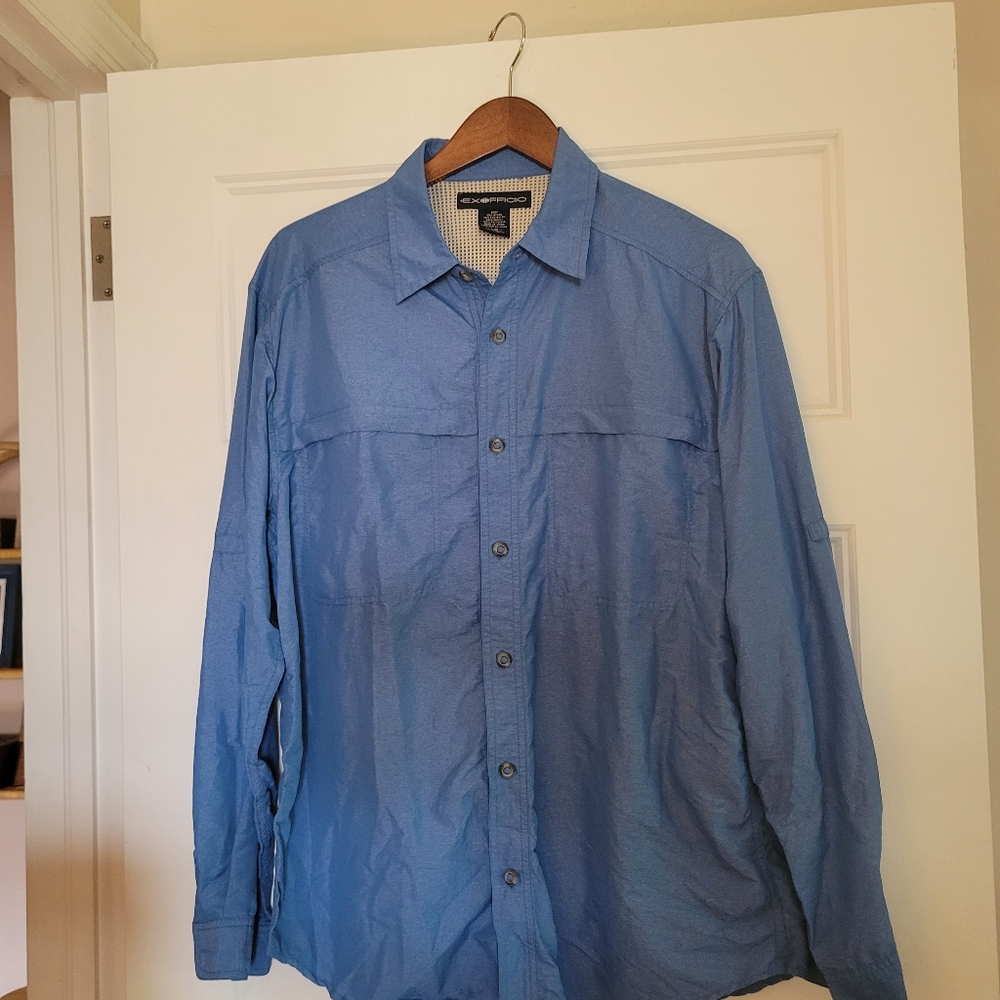 Ex Officio Button Down Sun Shirt L